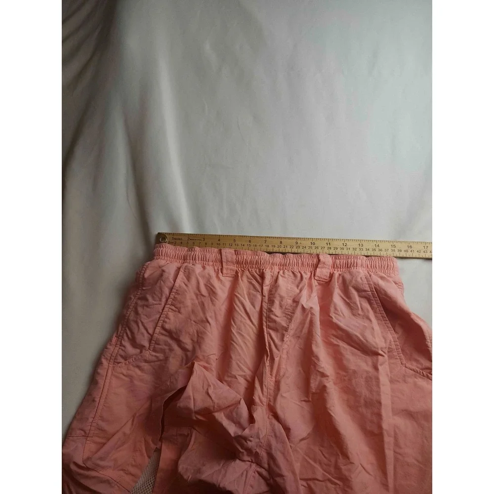 Columbia PFG Swim Trunks Mens Medium Pink Beach Coastal Mesh Lined Resortwear